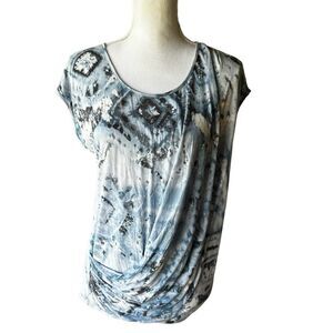 Cabi Tie Dye Draped Tee Top